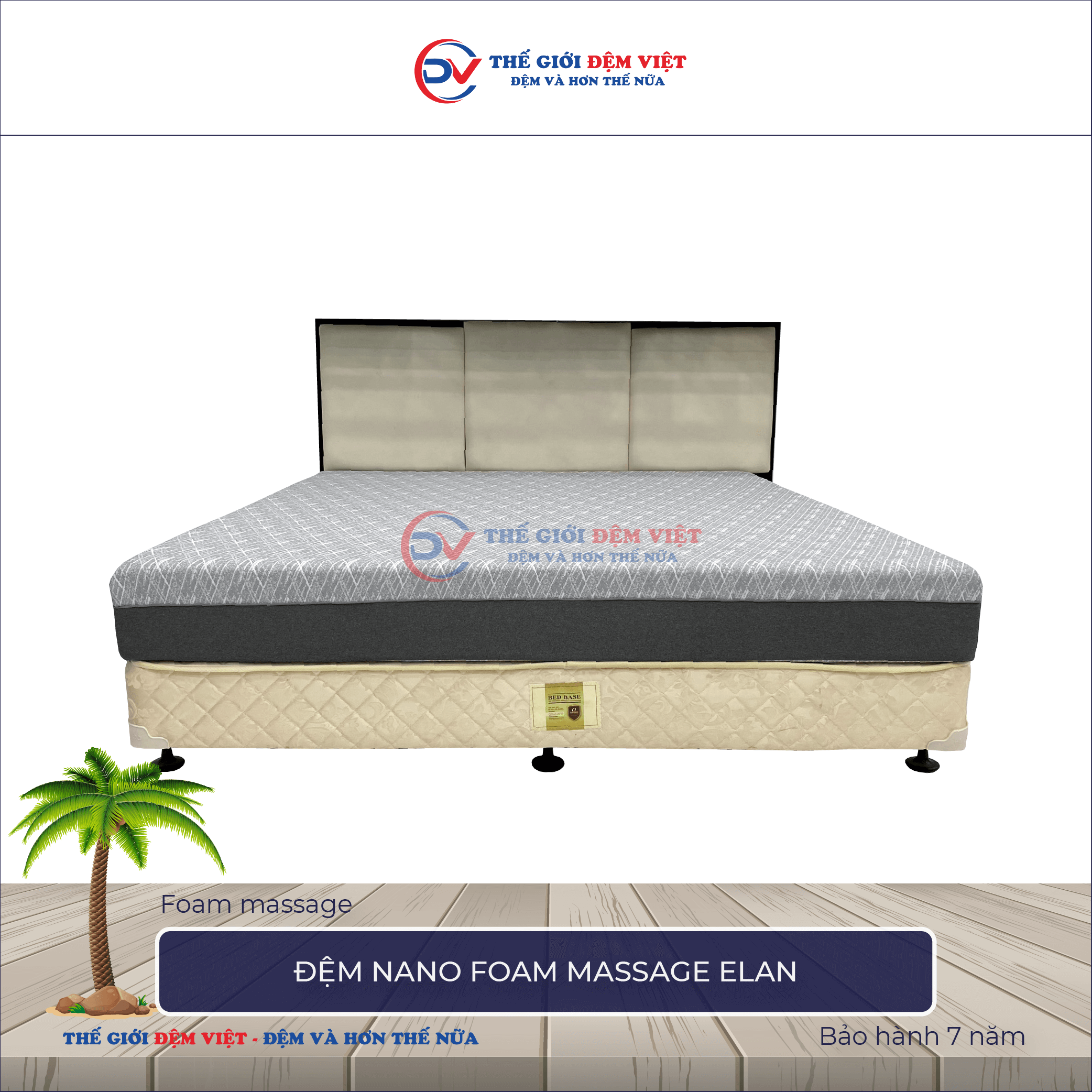 Đệm nano foam Massage Elan